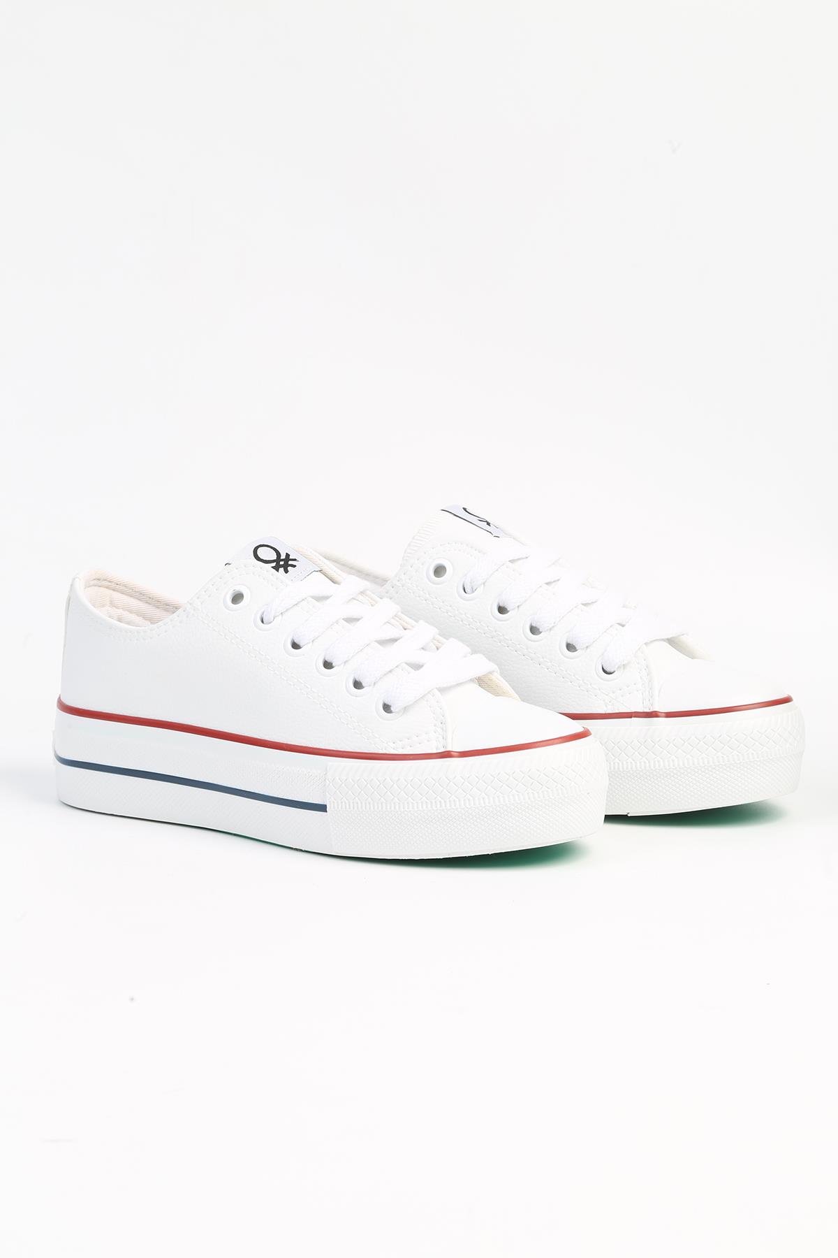 ® | BN-31122 - 3114 Beyaz - Kadın Spor Ayakkabı - Görsel 3