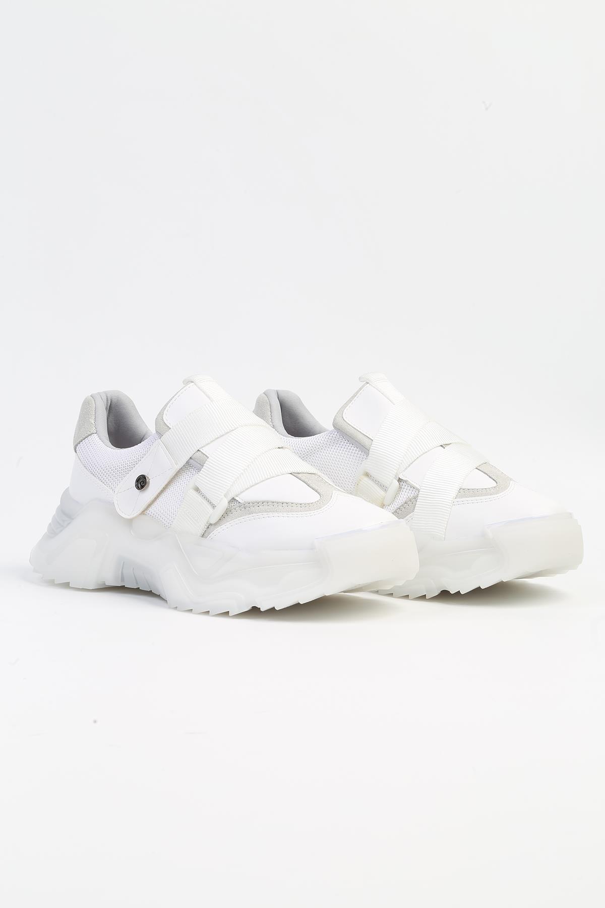 ® | PC-52556 - 3959 Beyaz - Kadın Spor Ayakkabı - Görsel 3