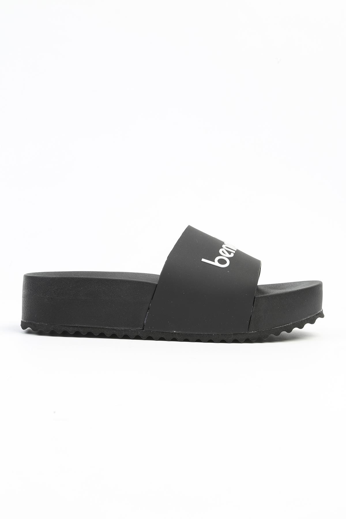 ® | BN-1212- 3489 Siyah - Kadın Terlik - Görsel 2