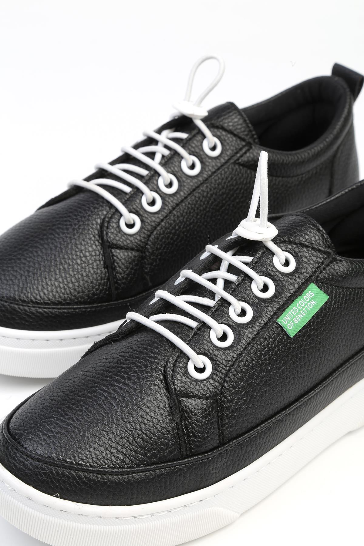 ® | BN-31055 - 3441 Siyah Beyaz - Kadın Spor Ayakkabı - Görsel 5