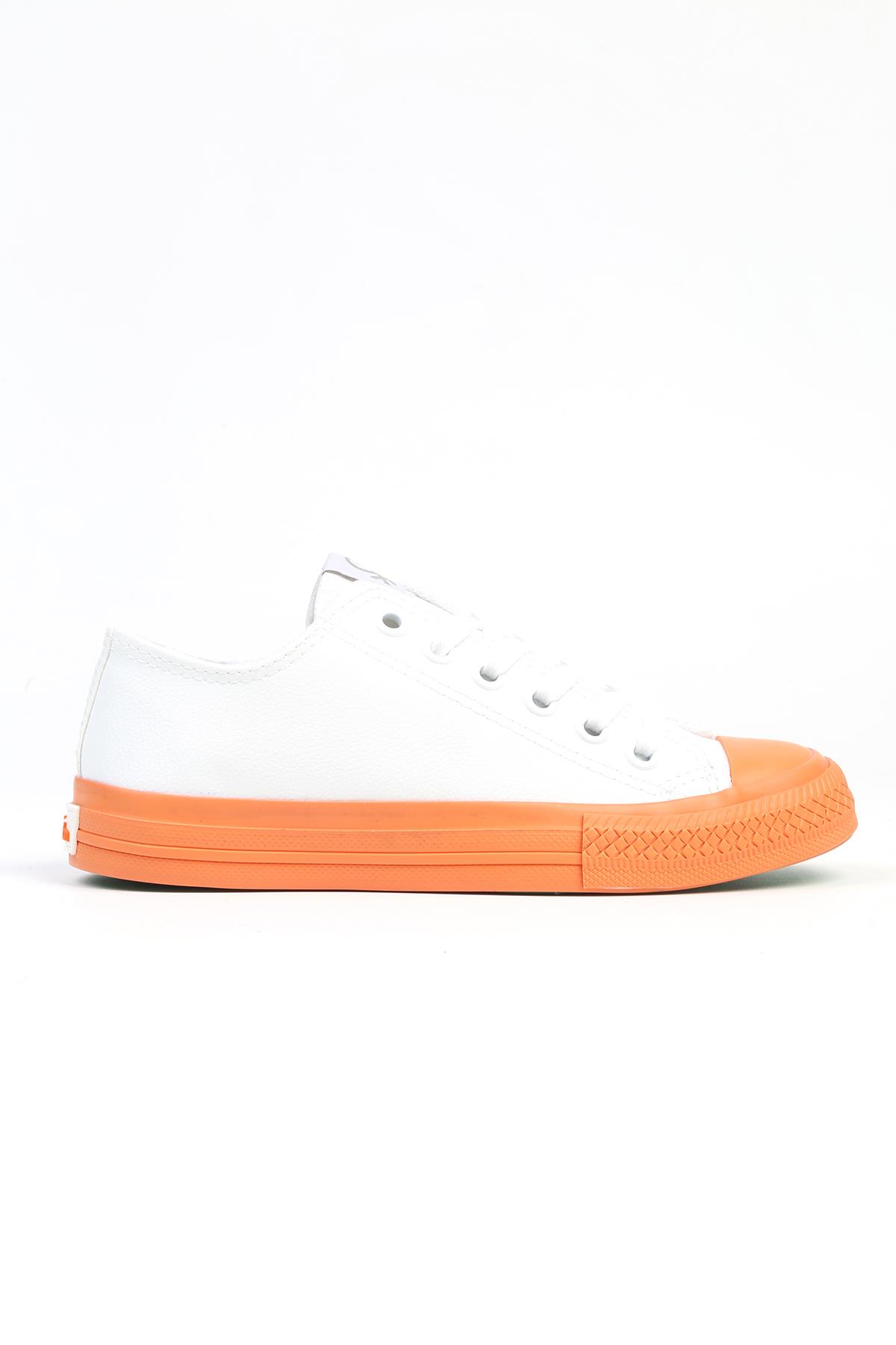 ® | BN-31040 - 3374 Beyaz Turuncu - Kadın Spor Ayakkabı - Görsel 2