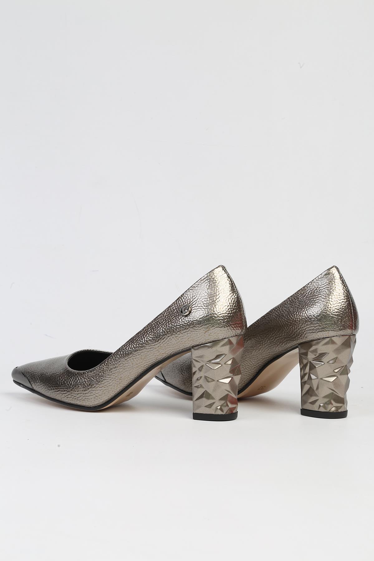 Pierre Cardin Gümüş Pierre Cardin Pc 3478 Topuklu Ayakkabı