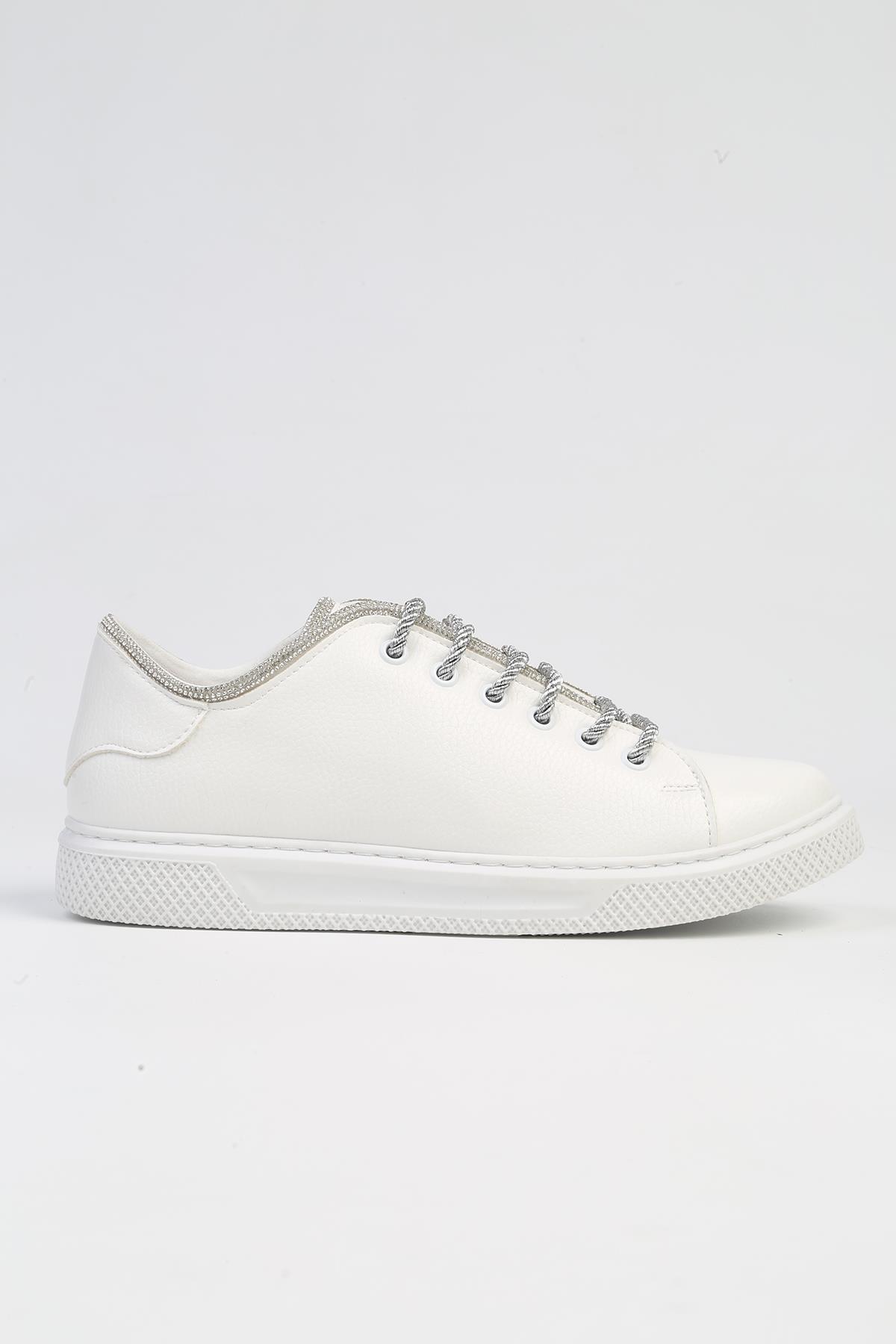 ® | PC-53155 - 3441 Beyaz-Kadın Spor Ayakkabı - Görsel 2