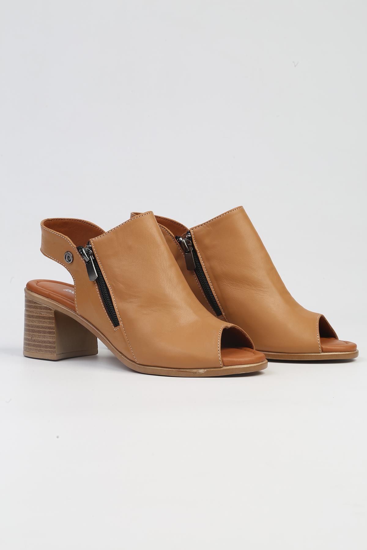 ® | PC-7225 - 3807 Taba-Kadın Topuklu Ayakkabı - Görsel 3