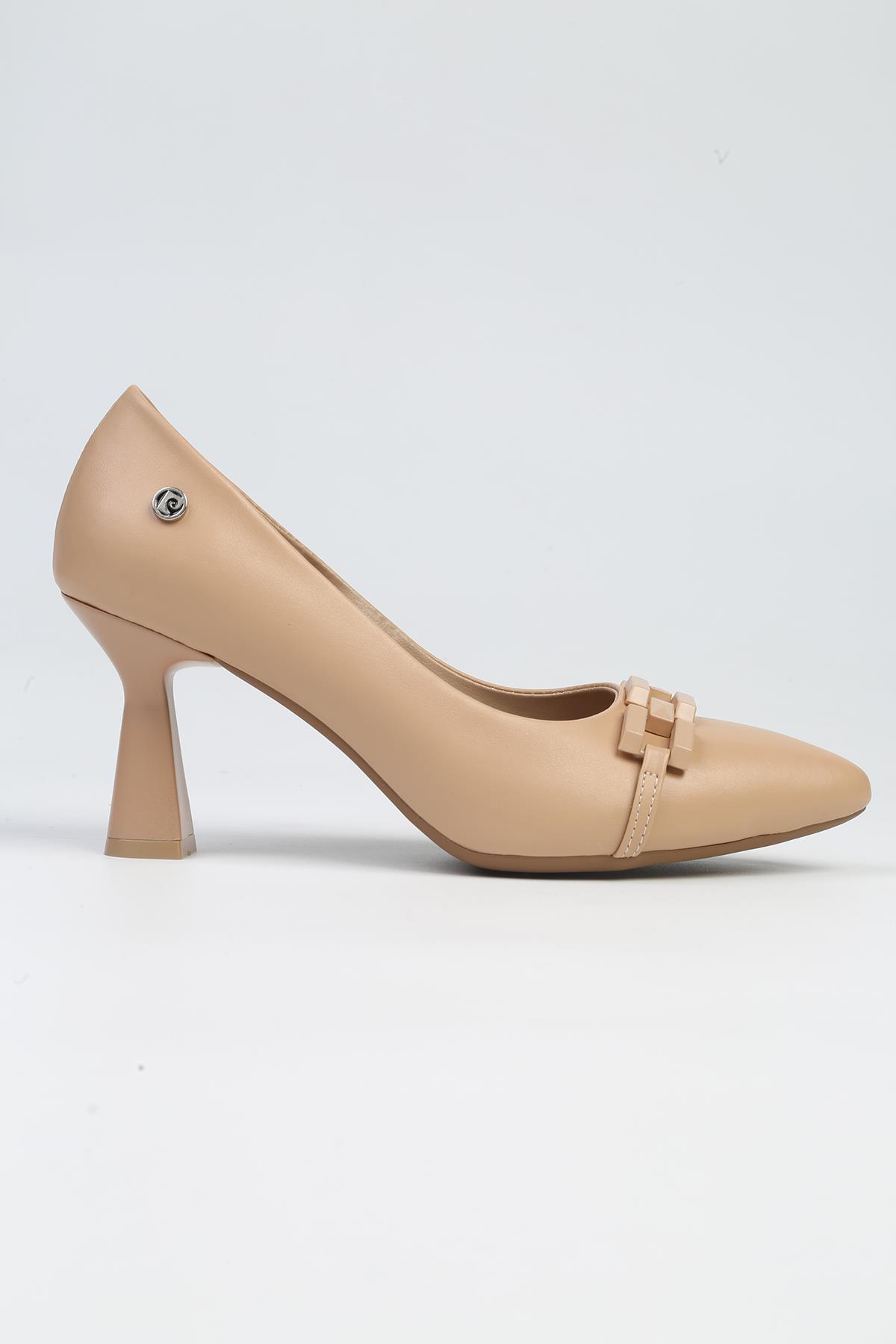 ® | PC-53110- 3592 Bej Cilt-Kadın Topuklu Ayakkabı - Görsel 2