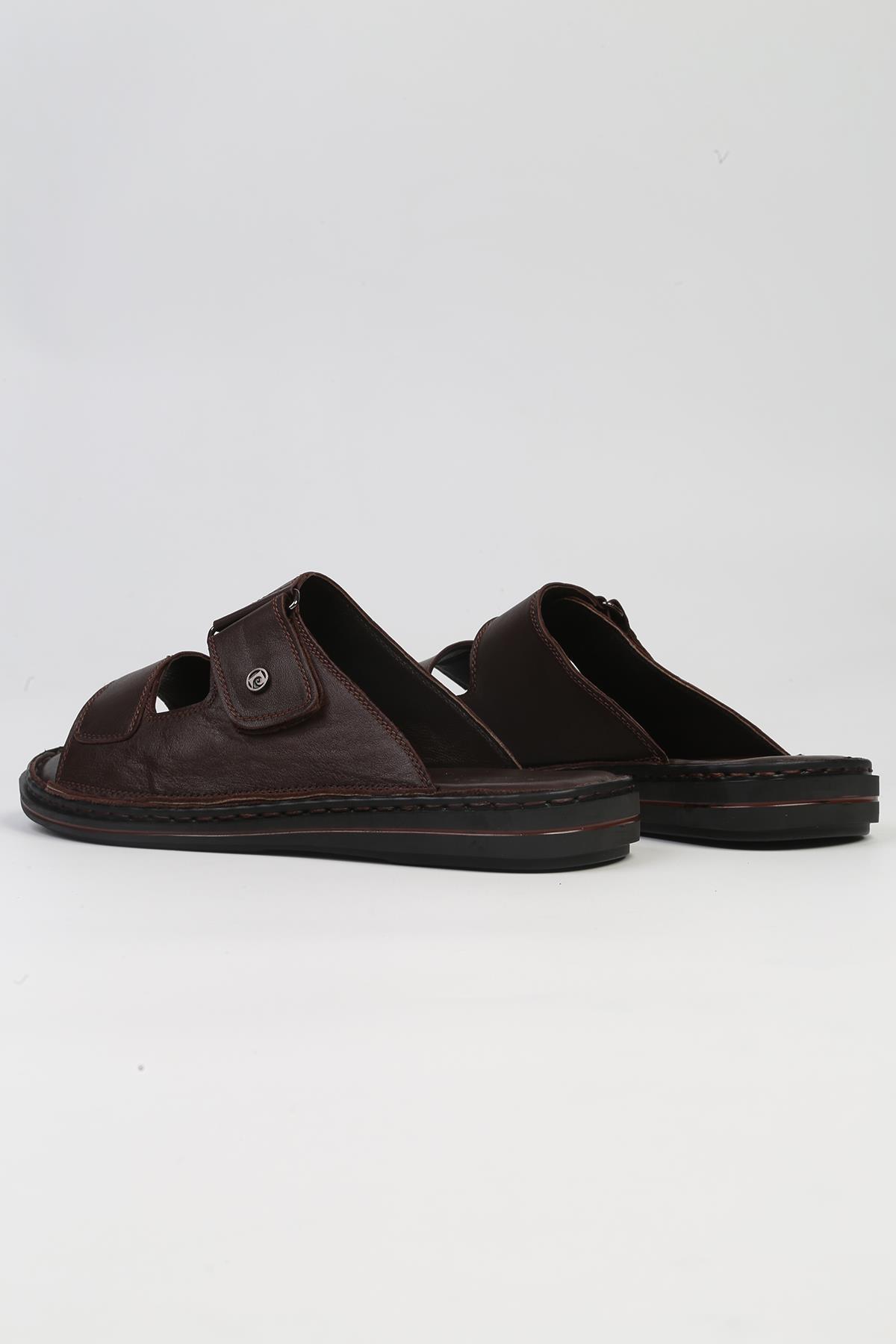 ® | PC-5111-3892 Kahve-Erkek Terlik - Görsel 4