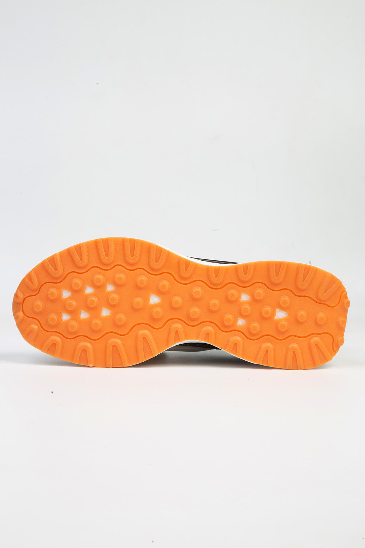 ® | PCI-10106 Beyaz Haki-İTHAL Kadın Spor Ayakkabı - Görsel 6