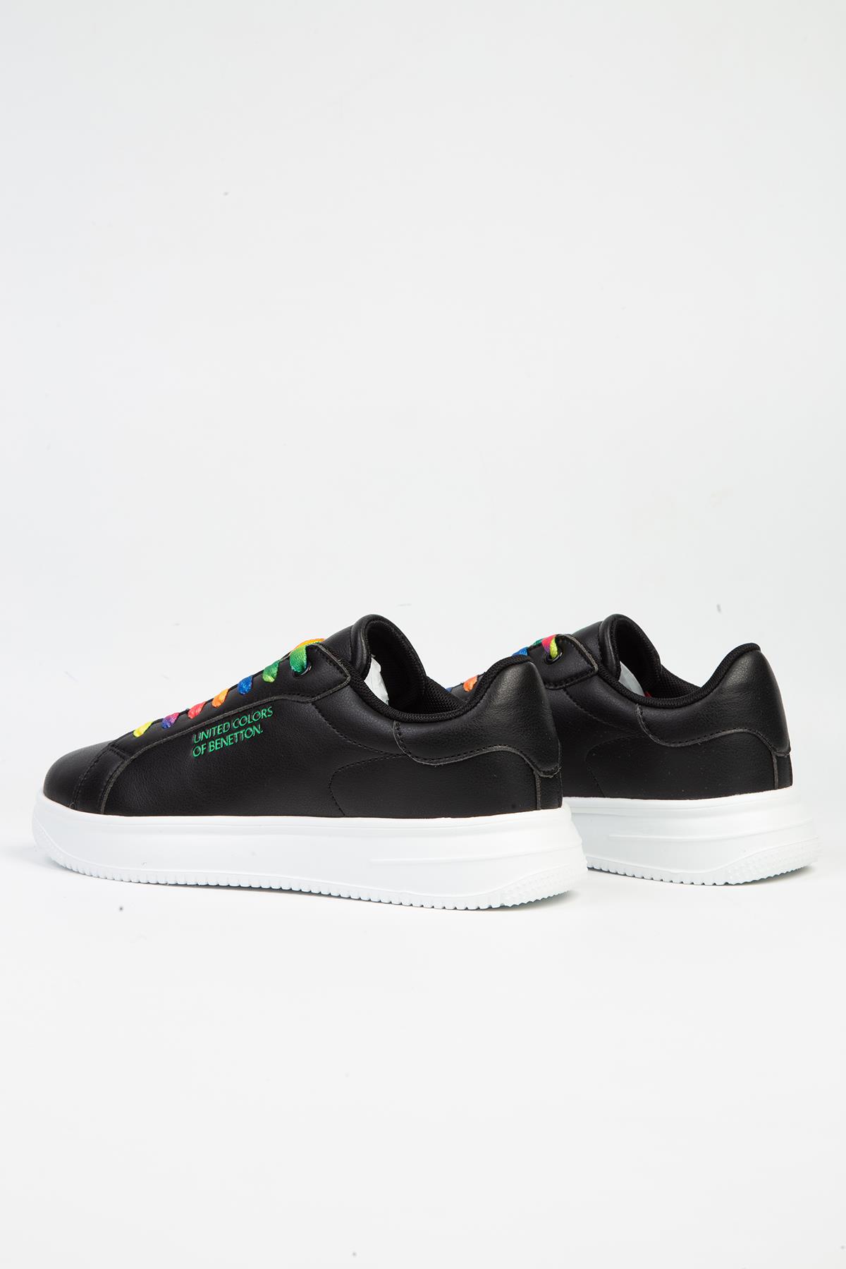 ® | BNI-10061 Siyah Beyaz-İTHAL Kadın Spor Ayakkabı - Görsel 4