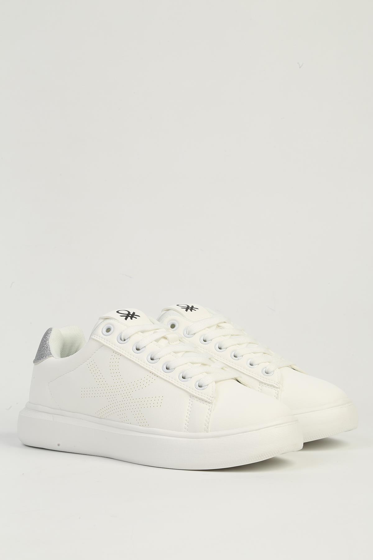 Beyaz Kadın Spor Ayakkabı BNI-11567 - Görsel 3