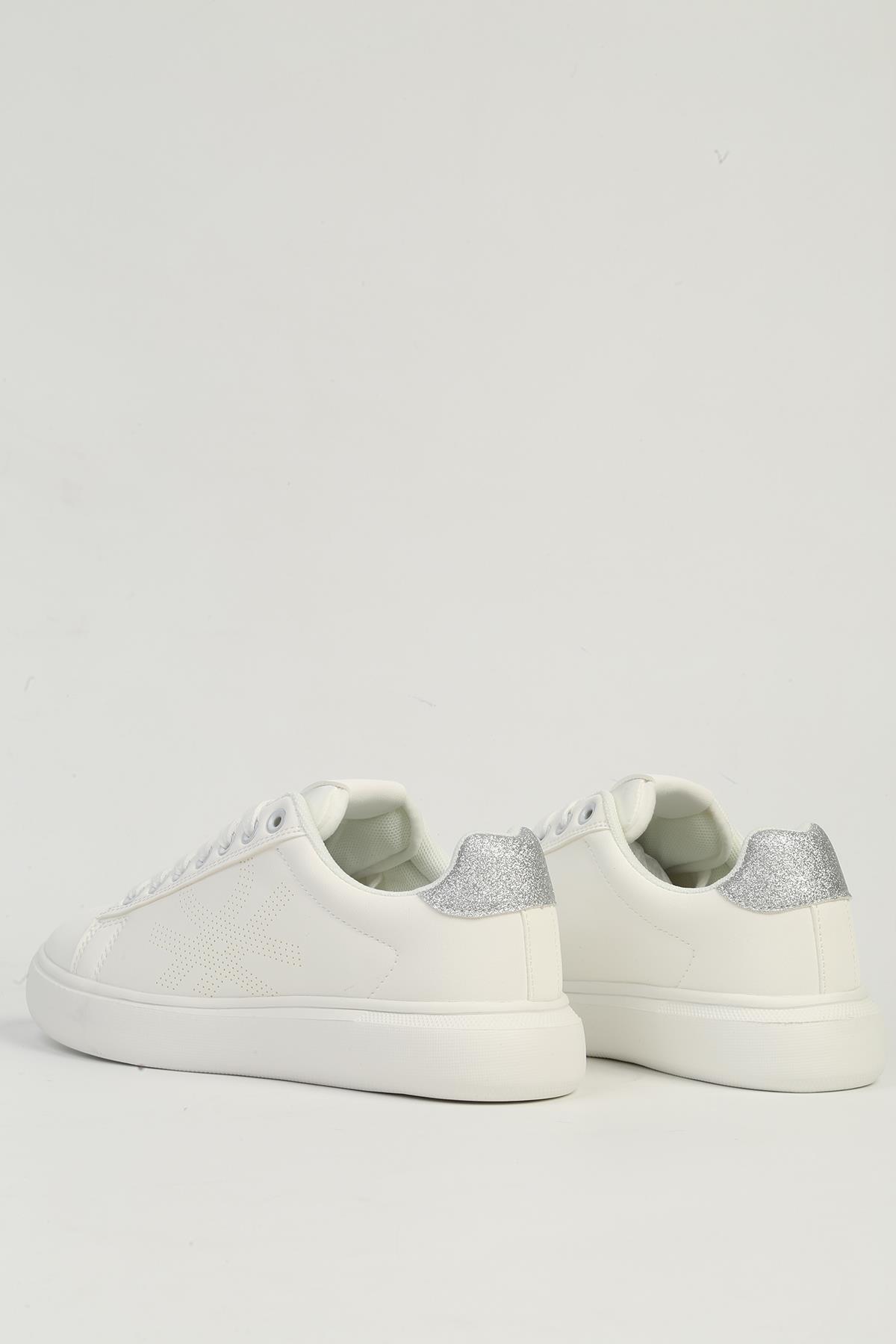 Beyaz Kadın Spor Ayakkabı BNI-11567 - Görsel 4