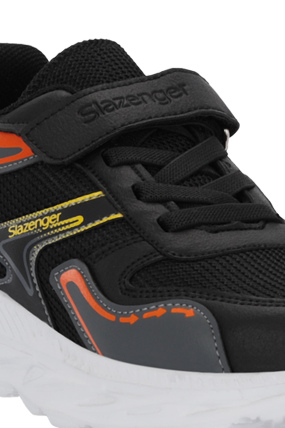KAROLIS Erkek Çocuk Cırt Cırtlı Siyah / Turuncu Günlük Spor Ayakkabısı - Görsel 5