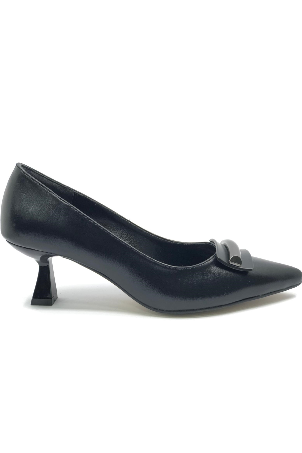 5 Cm Topuk Toka Detaylı Stiletto Kadın Ayakkabı - Görsel 3