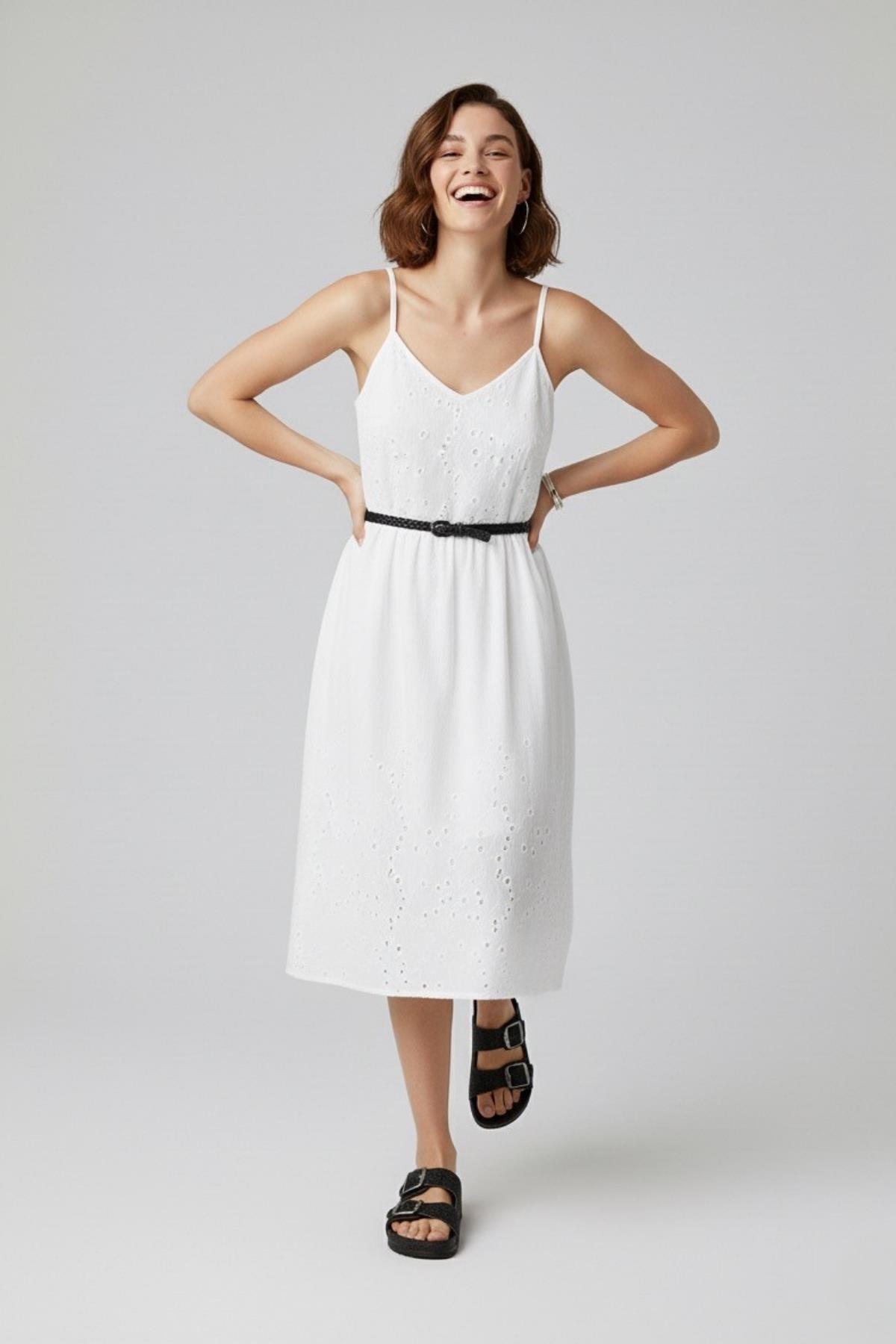 20061 Kadın Anatomik Rahat Taban Tokalı Günlük Terlik - Görsel 5