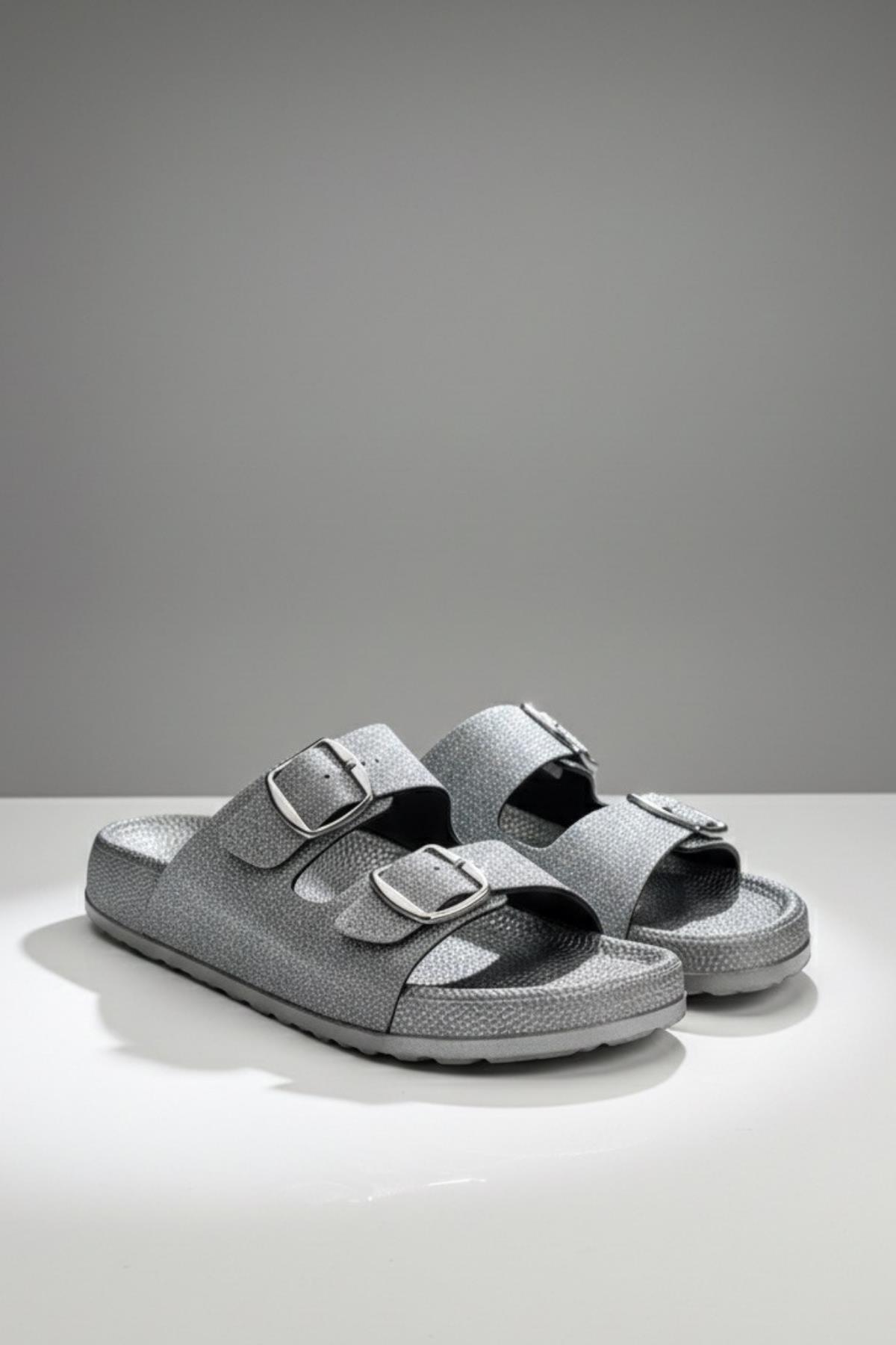 20061 Kadın Anatomik Rahat Taban Tokalı Günlük Terlik - Görsel 4