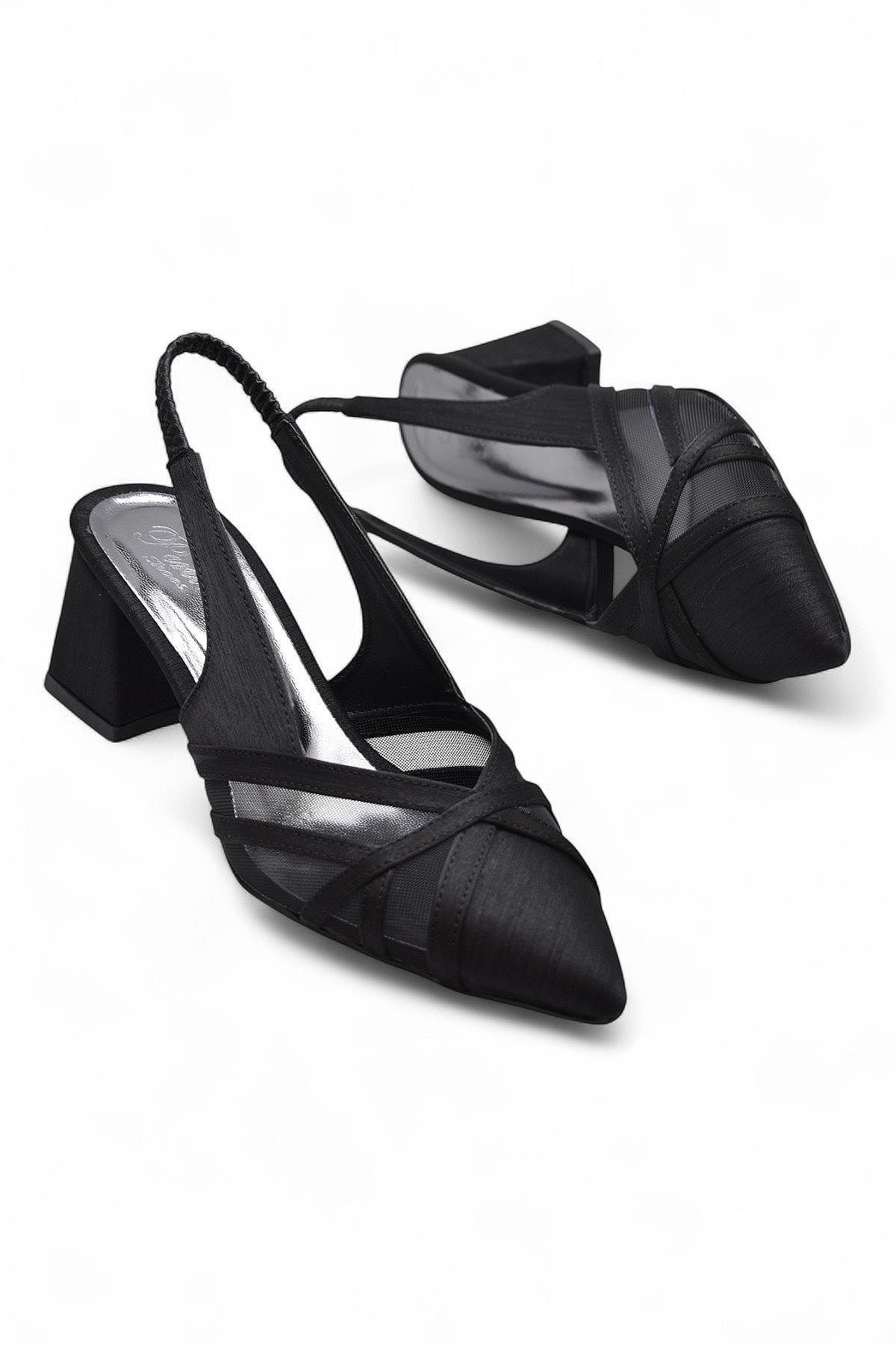 6521 4cm Kadın Topuklu Ayakkabı Stiletto Abiye Düğün Nişan Ayakkabısı - Görsel 4