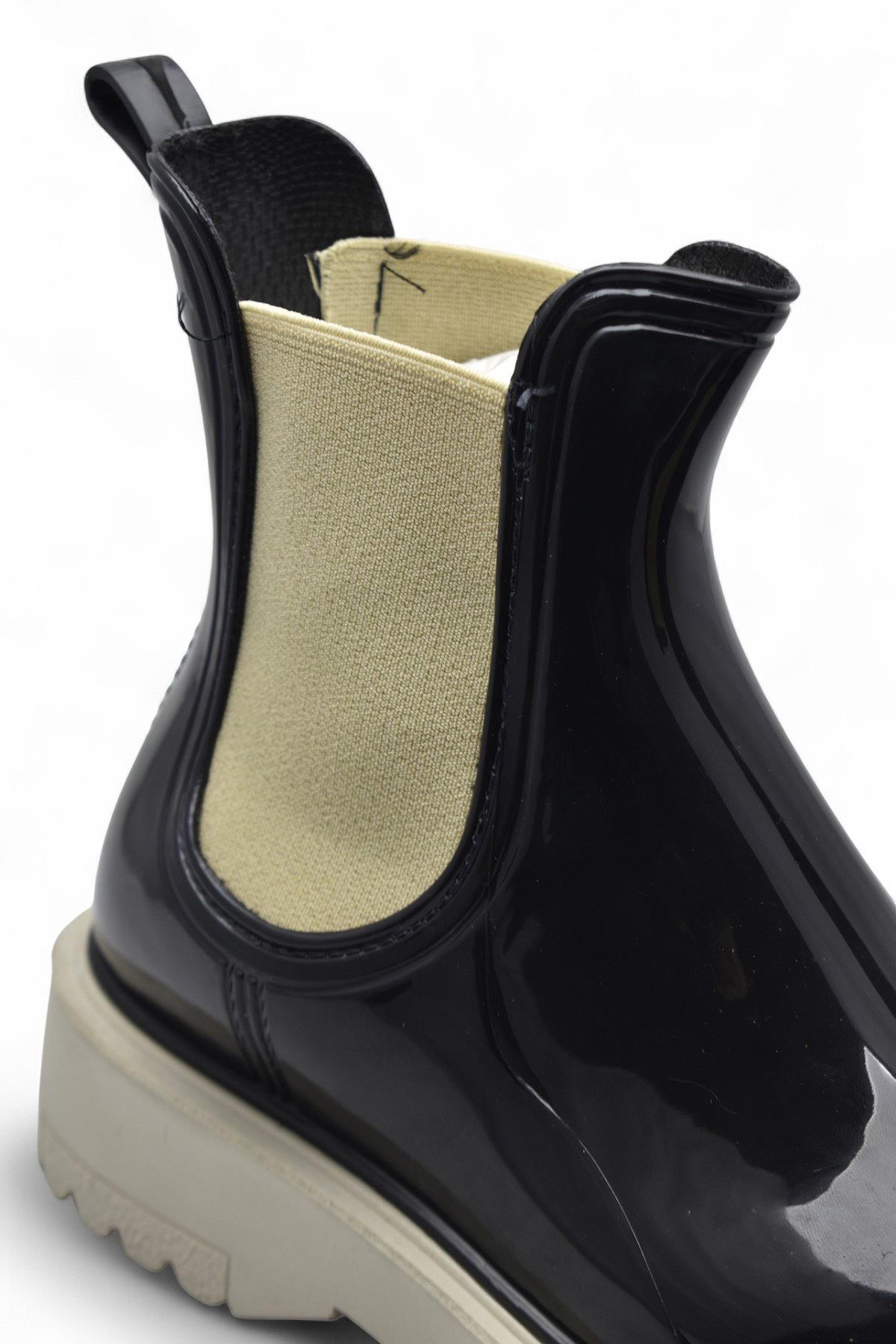 300-50 Ortopedik Taban Lastikli Günlük Kadın Bot Plastik Bot SU GEÇİRMEZ Kadın Bot - Görsel 5