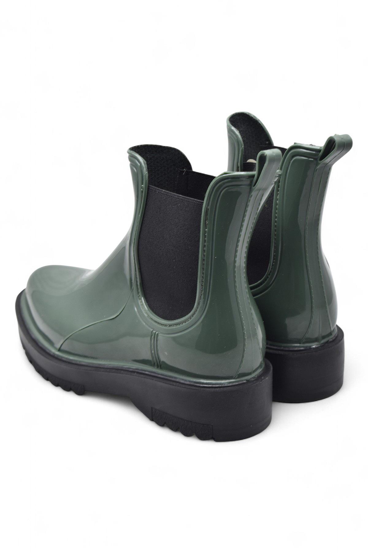 300-50 Ortopedik Taban Lastikli Günlük Kadın Bot Plastik Bot SU GEÇİRMEZ Kadın Bot - Görsel 4