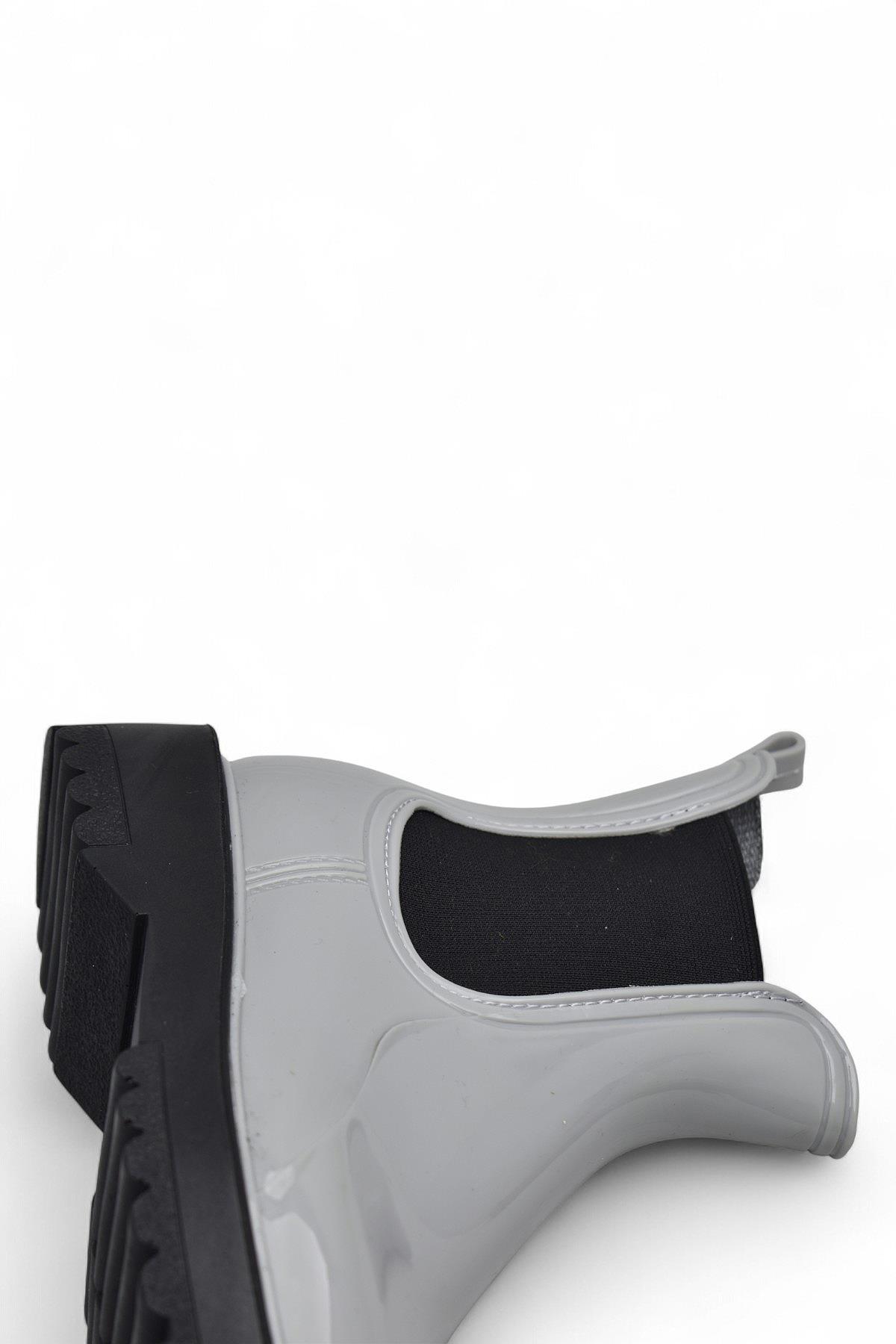 300-50 Ortopedik Taban Lastikli Günlük Kadın Bot Plastik Bot SU GEÇİRMEZ Kadın Bot - Görsel 5