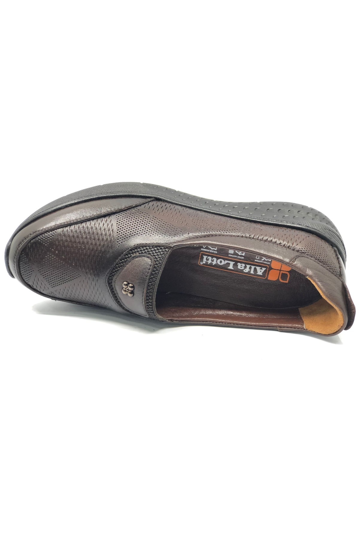 Alfalotti 401 Hakiki Deri Ortopedik Kadın Casual Ayakkabı - Görsel 5