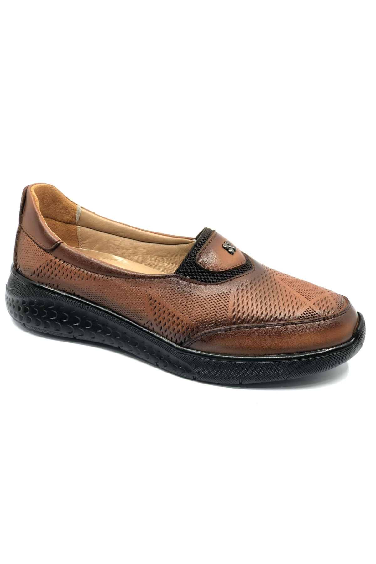 Alfalotti 401 Hakiki Deri Ortopedik Kadın Casual Ayakkabı - Görsel 4