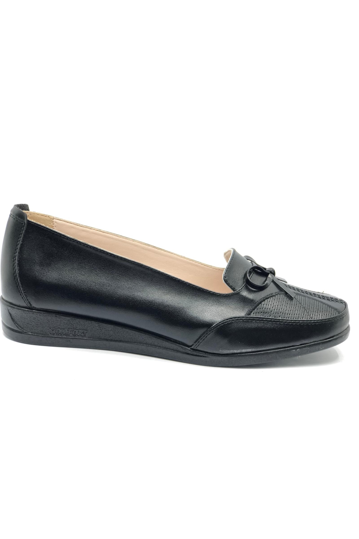 049101 Dr.Tavsiyeli İçi %100 Deri 41-42 numara Anne Kadın Babet Ayakkabı - Görsel 3