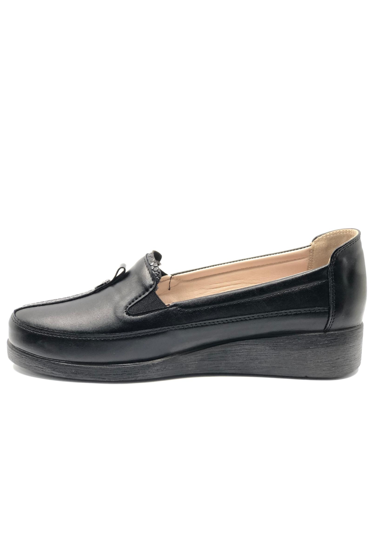 315211 Dr.Tavsiyeli İçi %100 Deri 42 numara Anne Kadın Babet Ayakkabı - Görsel 5