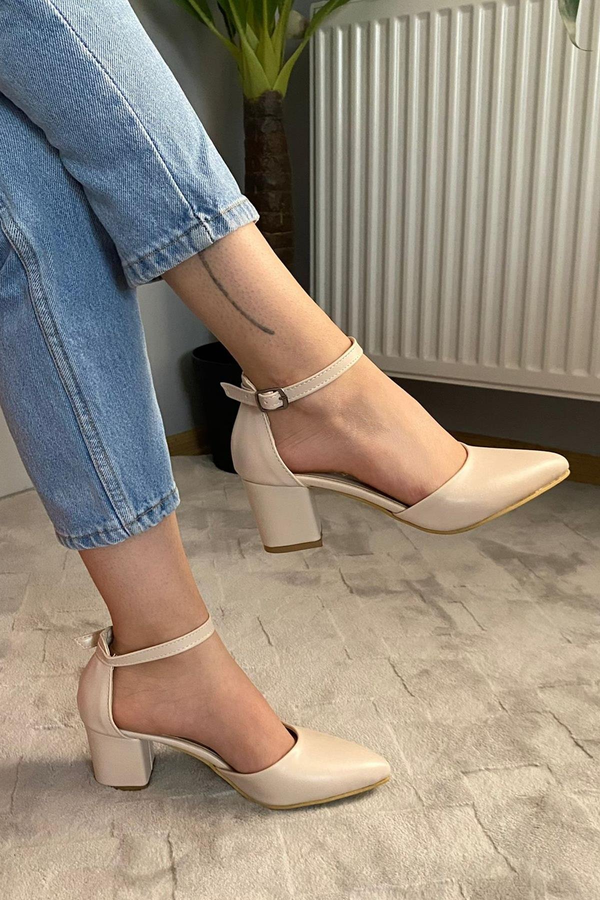 564765 Özel Üretim 41-42 Numara Kadın Topuklu Ayakkabı - Görsel 2