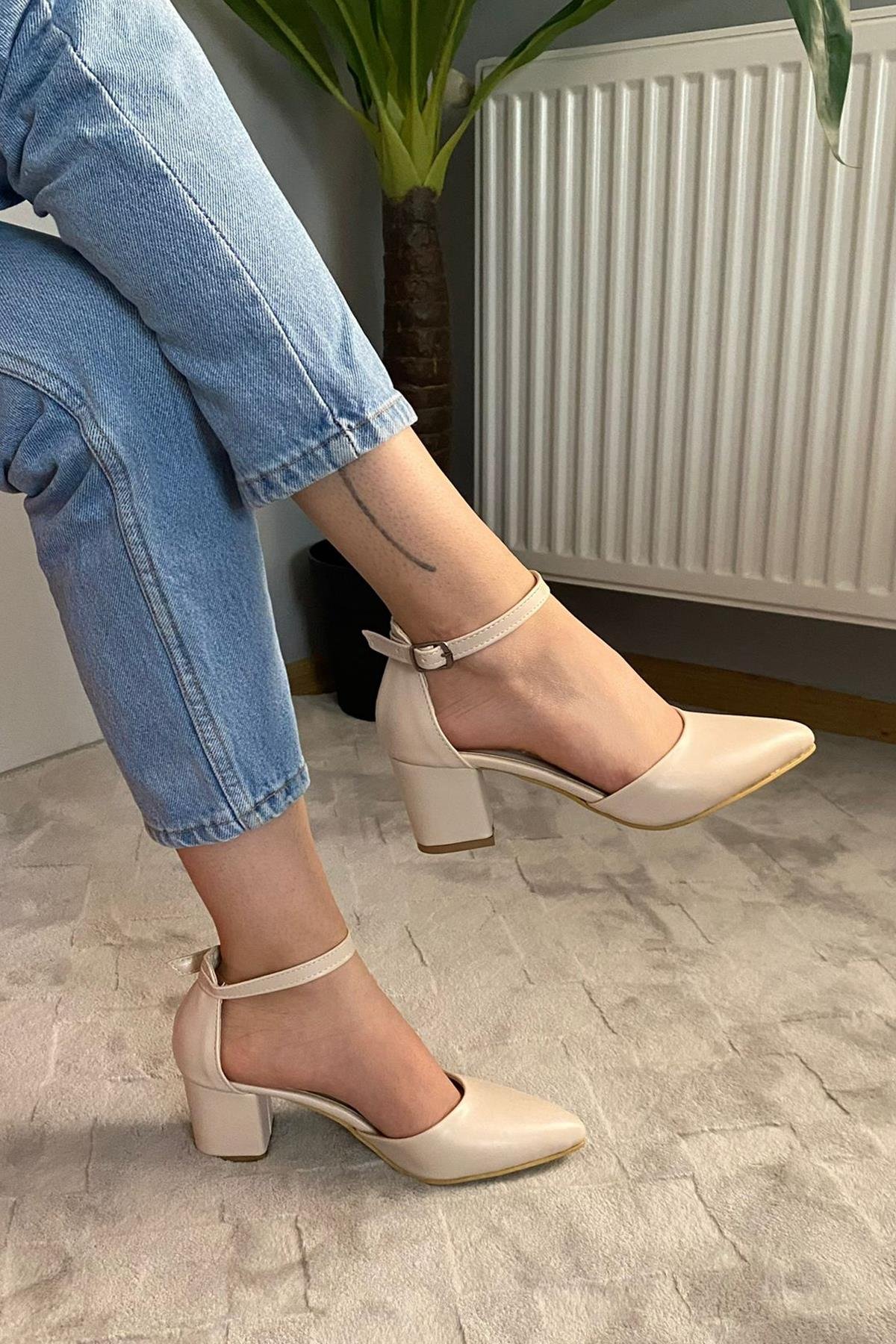 564765 Özel Üretim 41-42 Numara Kadın Topuklu Ayakkabı - Görsel 3