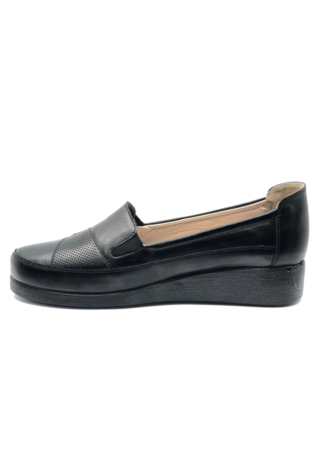 315210 Dr.Tavsiyeli İçi %100 Deri 42 numara Anne Kadın Babet Ayakkabı - Görsel 5