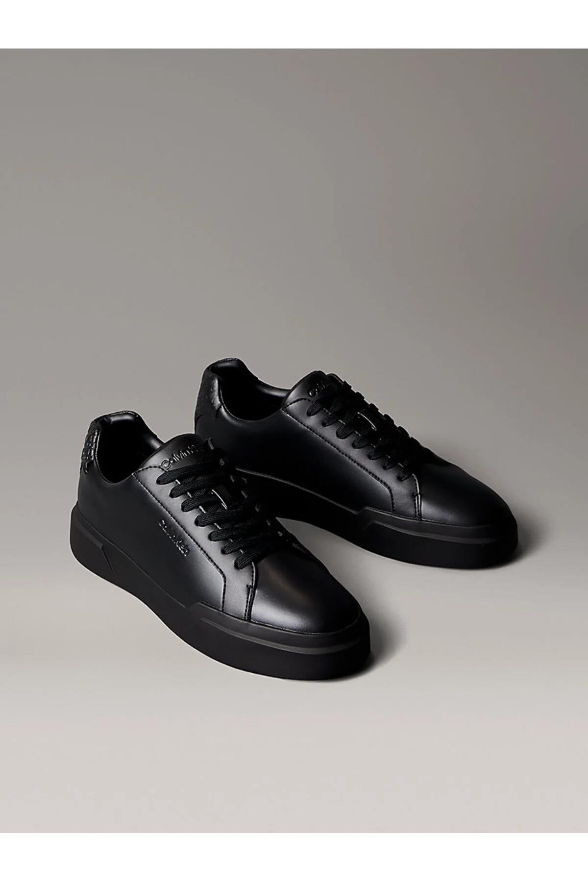 Erkek Chunky Cupsole Laceup Lth Bt Aop Ayakkabı Hm0Hm020700Gj - Görsel 2