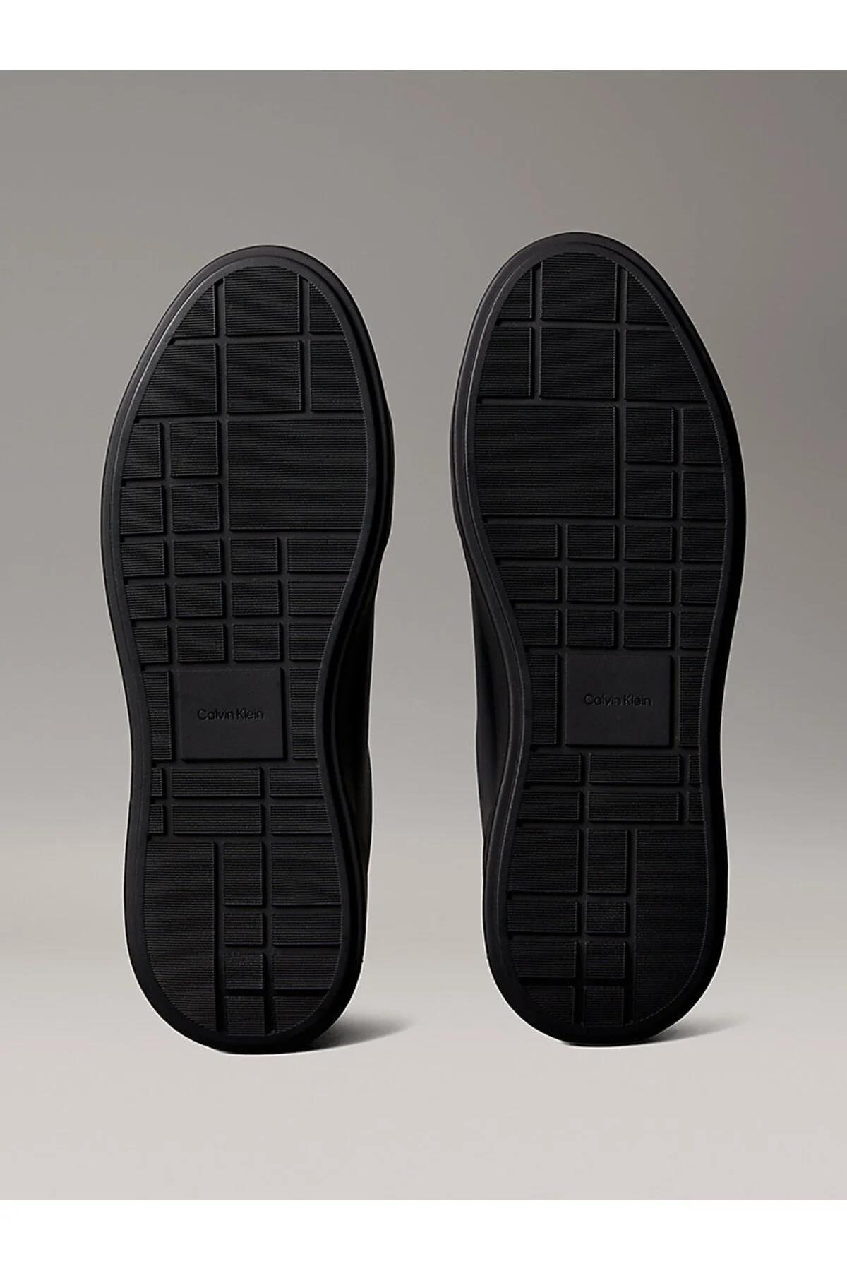 Erkek Chunky Cupsole Laceup Lth Bt Aop Ayakkabı Hm0Hm020700Gj - Görsel 6