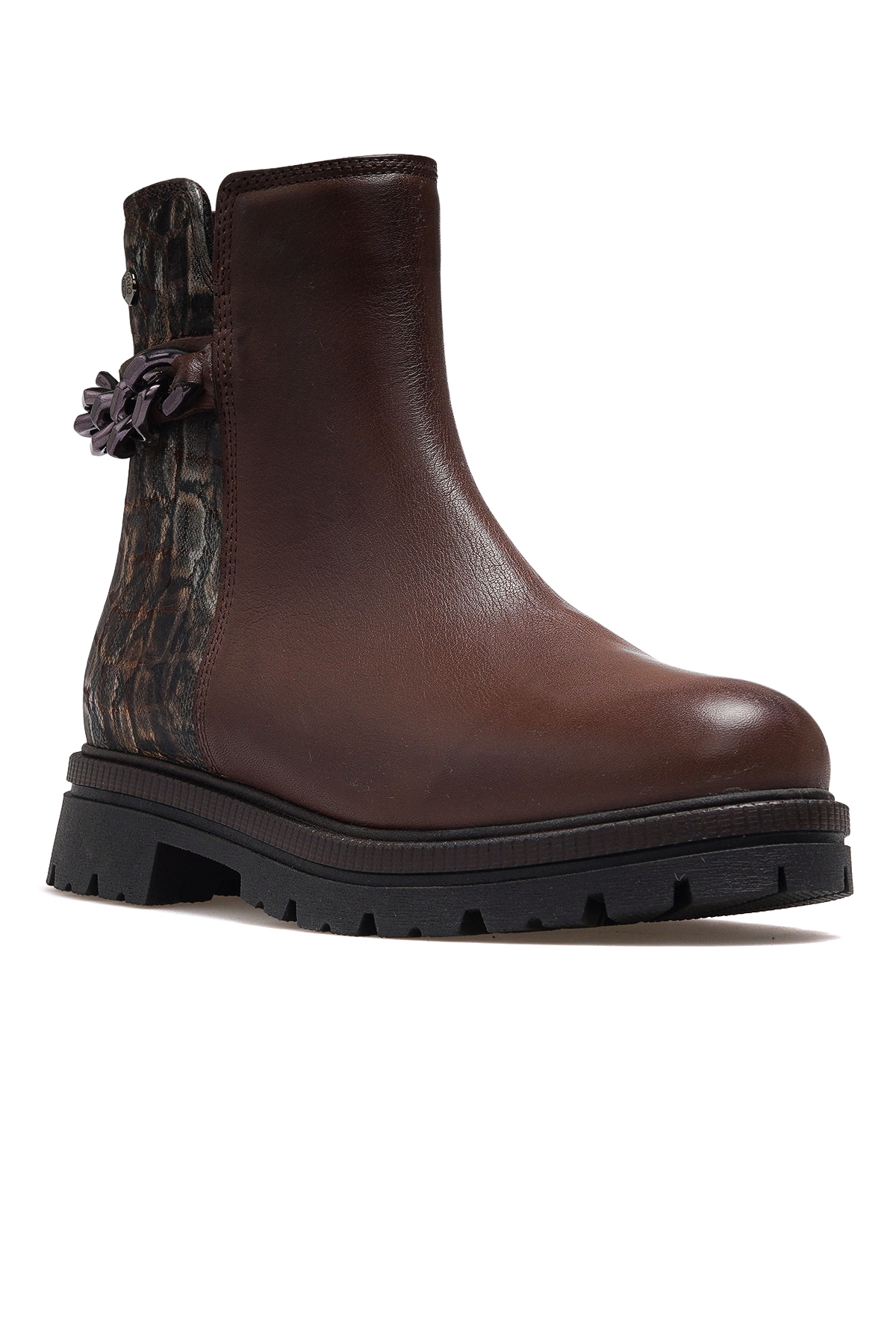 Kadın Hakiki Deri Toka Detaylı Günlük Bot 25k D25kb-4240 Z Kahve - Görsel 5