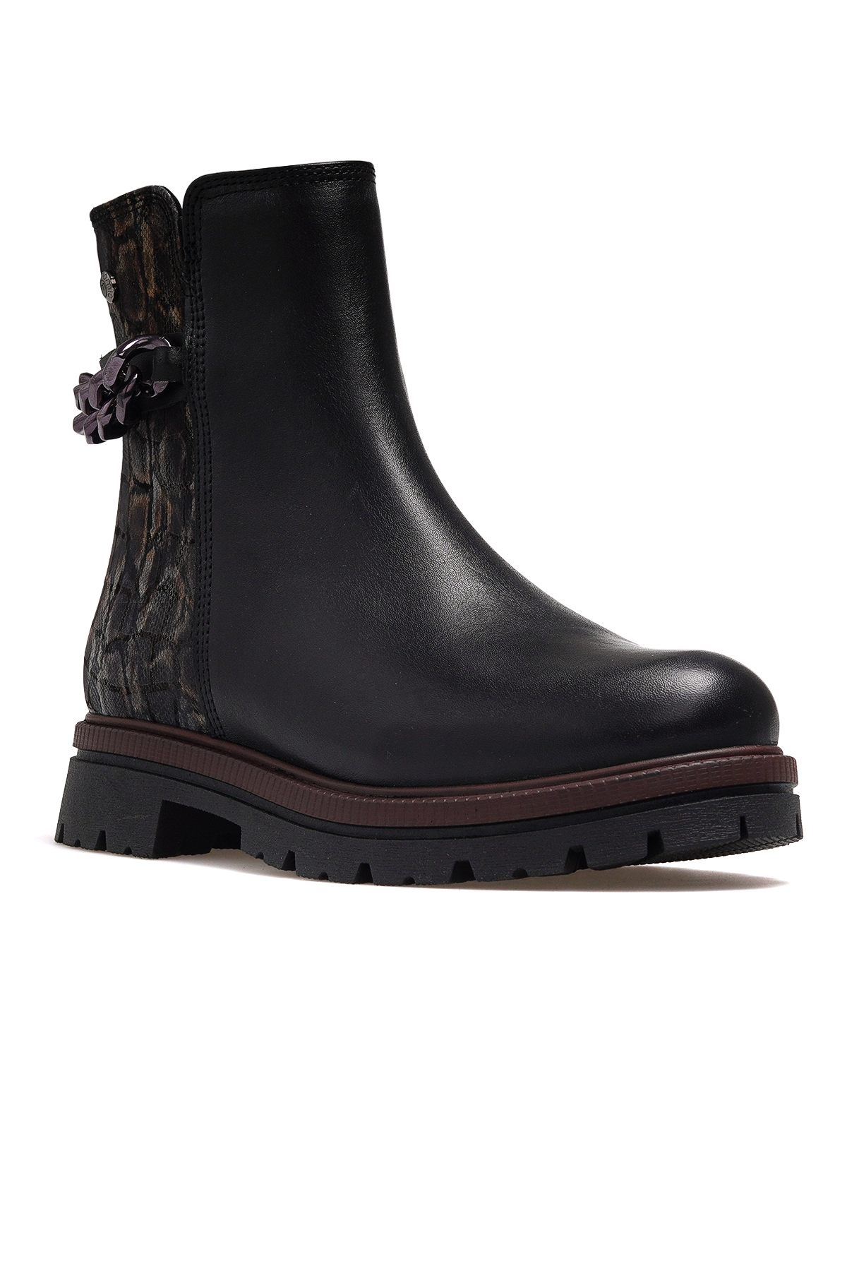 Kadın Hakiki Deri Toka Detaylı Günlük Bot 25k D25kb-4240 Z Siyah - Görsel 5