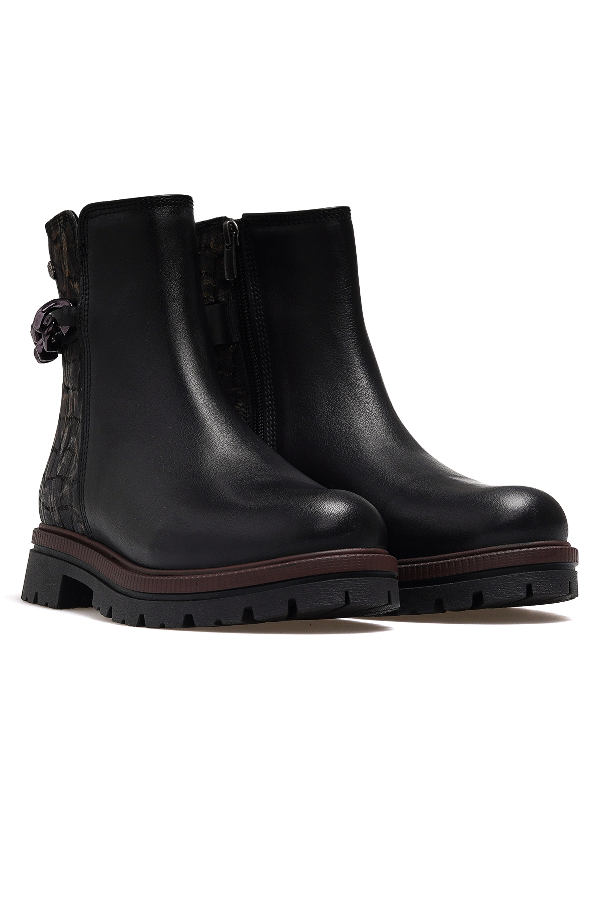Kadın Hakiki Deri Toka Detaylı Günlük Bot 25k D25kb-4240 Z Siyah - Görsel 6