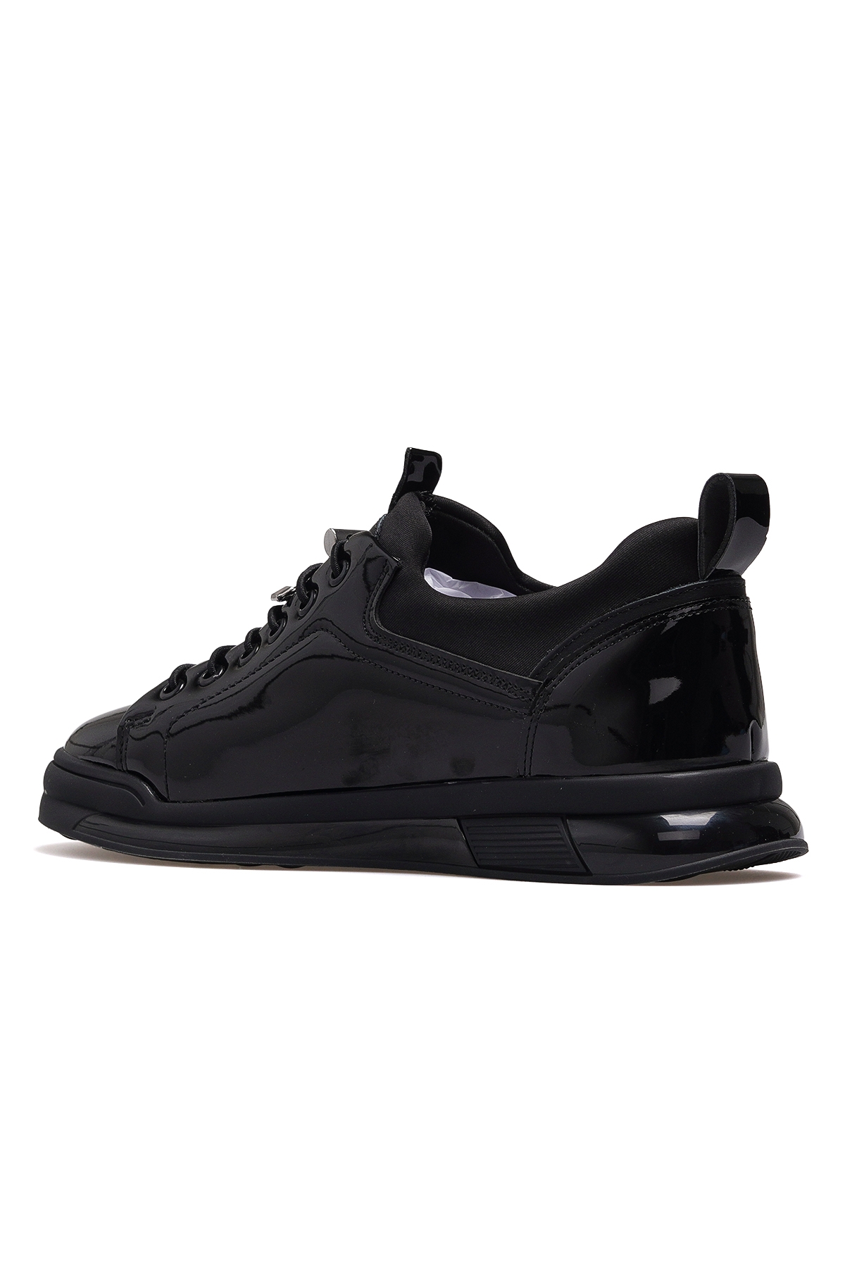 Erkek Deri Casual Günlük Ayakkabı 25k Mınsk M Siyah Rugan - Görsel 4