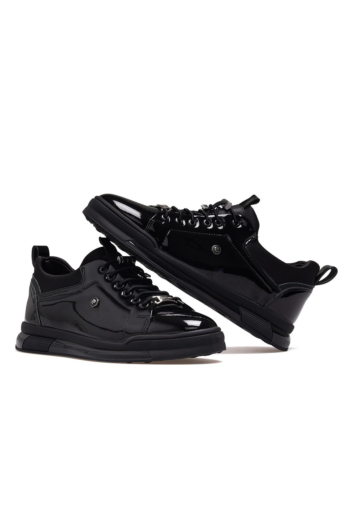 Erkek Deri Casual Günlük Ayakkabı 25k Mınsk M Siyah Rugan - Görsel 7