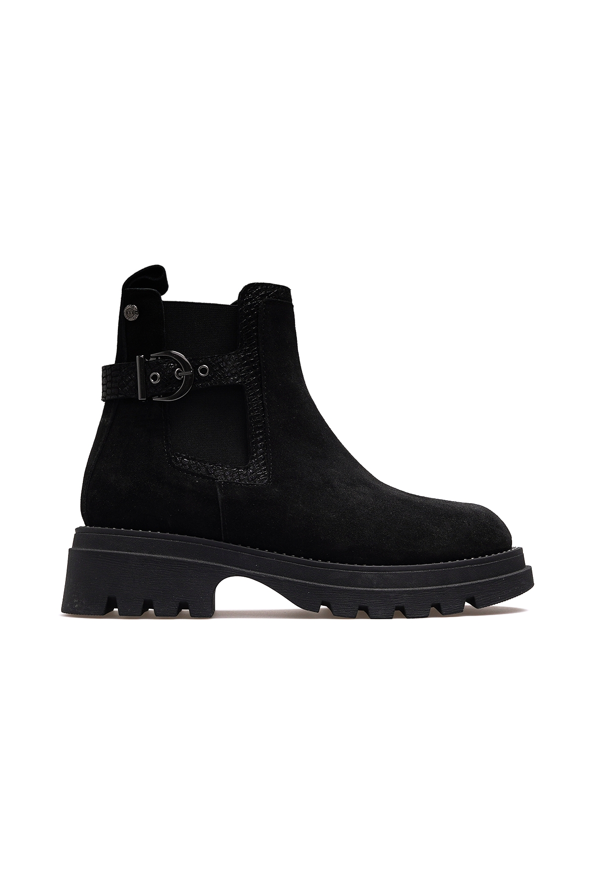 Kadın Hakiki Deri Casual Günlük Bot 25k D25kb-4185 Z Siyah Süet - Görsel 2