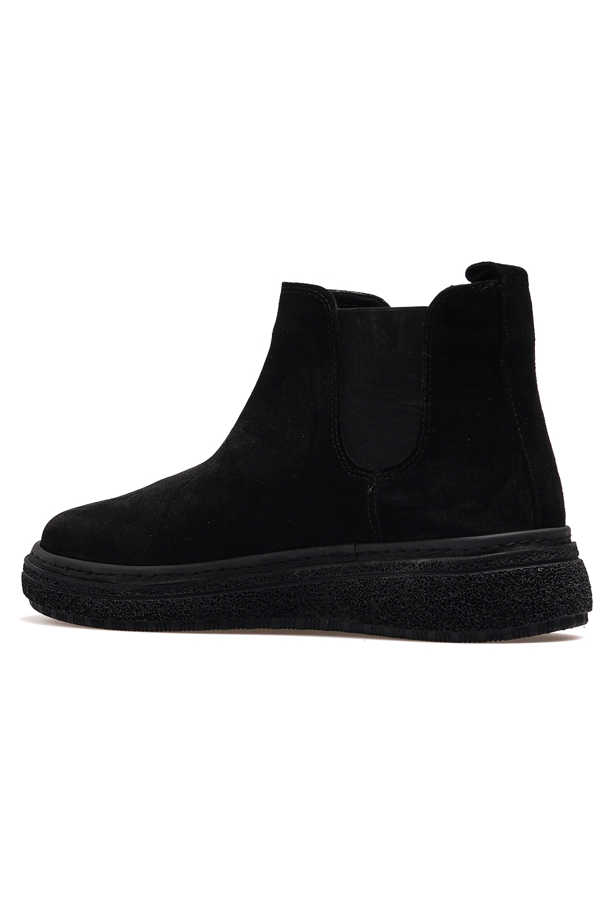 Kadın Hakiki Deri Casual Günlük Bot 25k D25kb-1065 Z Siyah Süet - Görsel 4