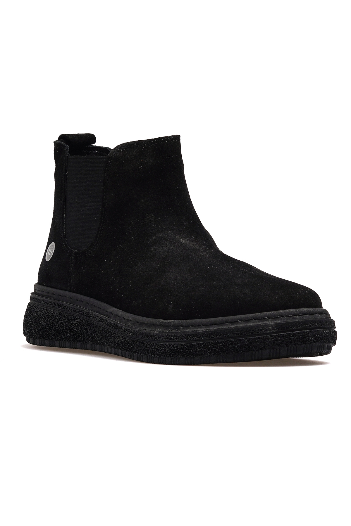 Kadın Hakiki Deri Casual Günlük Bot 25k D25kb-1065 Z Siyah Süet - Görsel 5