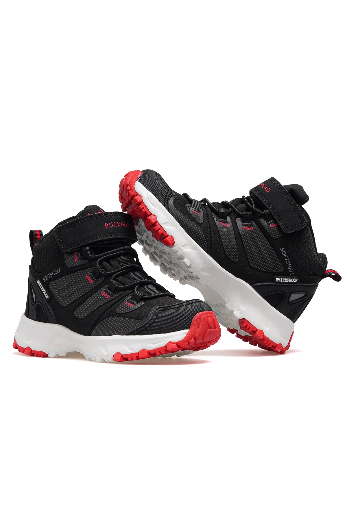 Zyon Hıgh Unısex Çocuk Waterproof Outdoor Günlük Bot 24k Buck3005 Siyah/kırmızı - Görsel 7