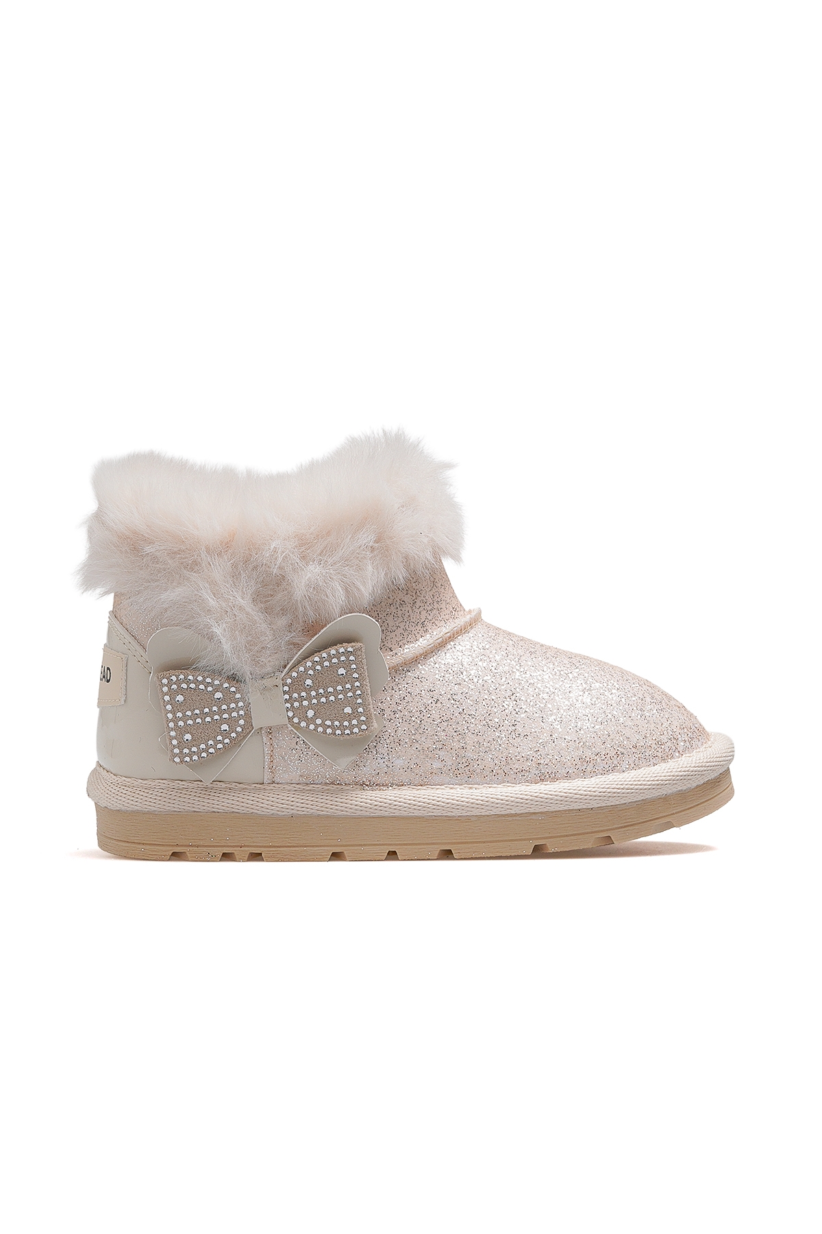 Curly Kız Çocuk Tüylü Günlük Bot 25k Buck3061 Bej - Görsel 2