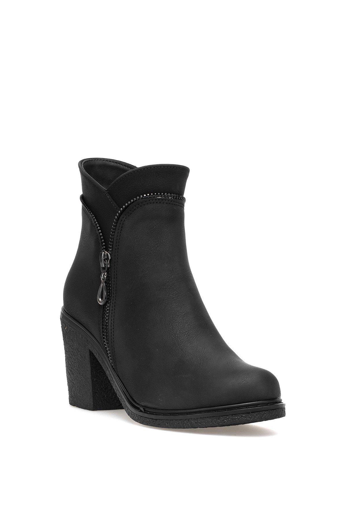 Ayakkabı Fuarı Ayakkabı Fuarı Elit SYHZ1505 Kadın Topuklu Bot Siyah | Flo Siyah - 4. görsel