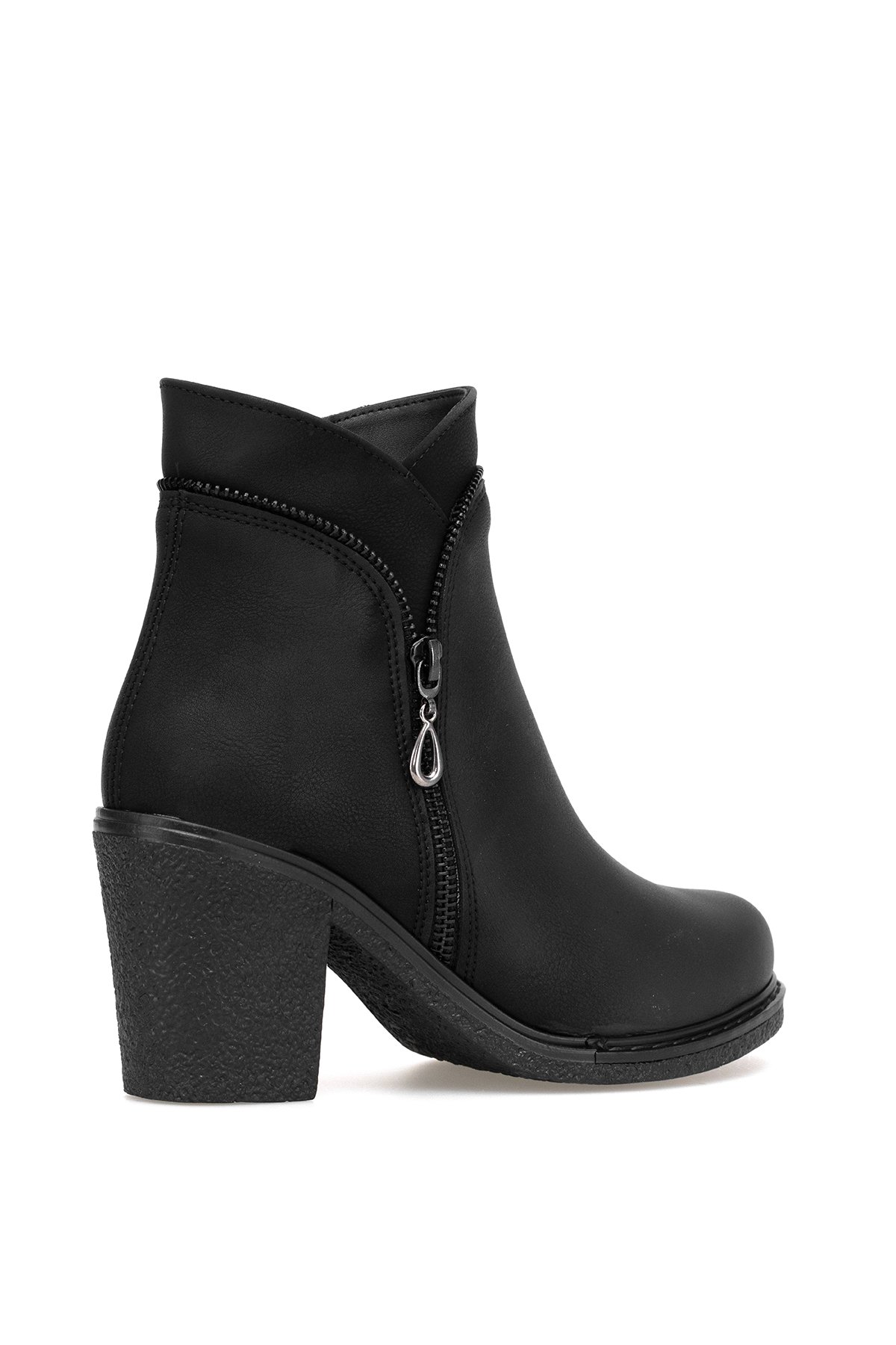 Ayakkabı Fuarı Ayakkabı Fuarı Elit SYHZ1505 Kadın Topuklu Bot Siyah | Flo Siyah - 6. görsel