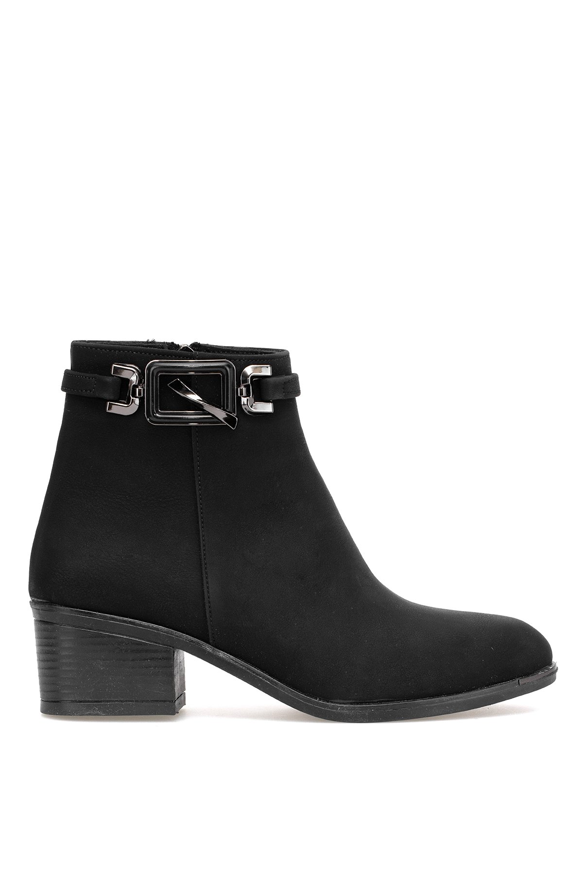 Elit OZRHB529N Kadın Tokalı Topuklu Bot Siyah - Görsel 2