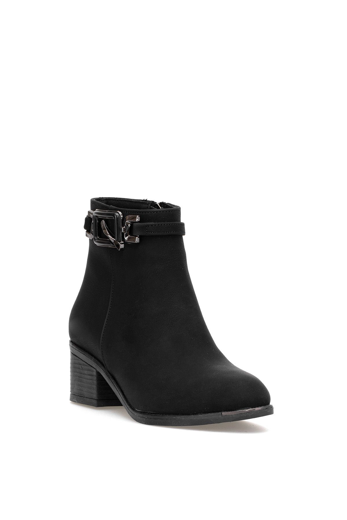 Elit OZRHB529N Kadın Tokalı Topuklu Bot Siyah - Görsel 4