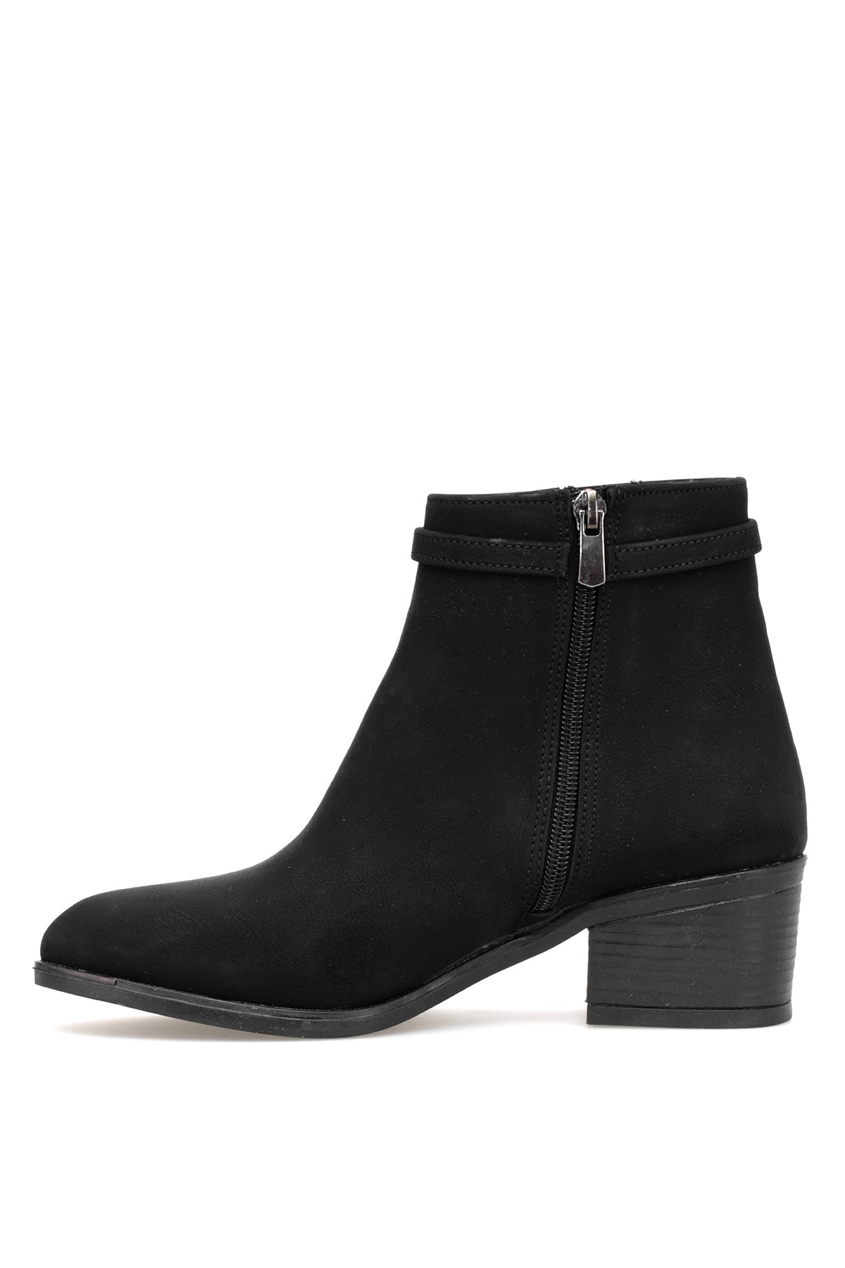 Elit OZRHB529N Kadın Tokalı Topuklu Bot Siyah - Görsel 5