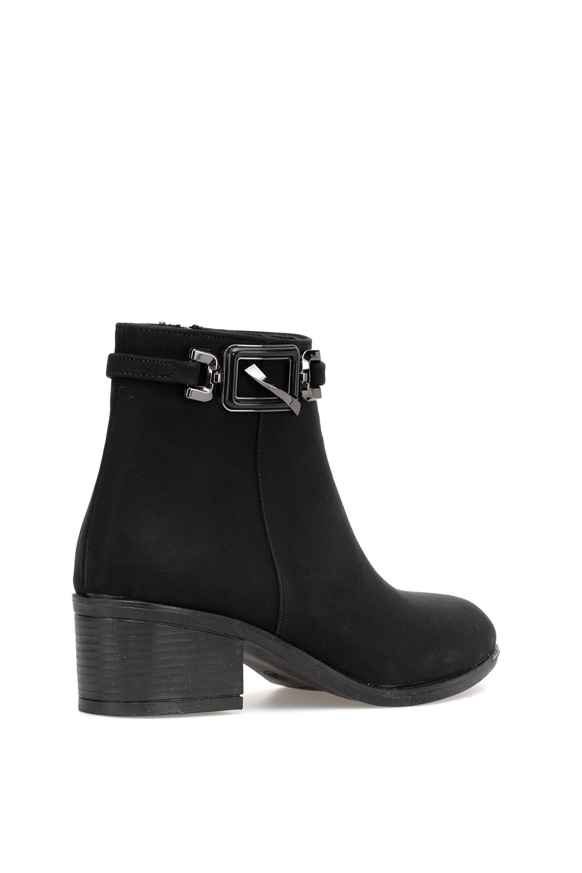 Elit OZRHB529N Kadın Tokalı Topuklu Bot Siyah - Görsel 6
