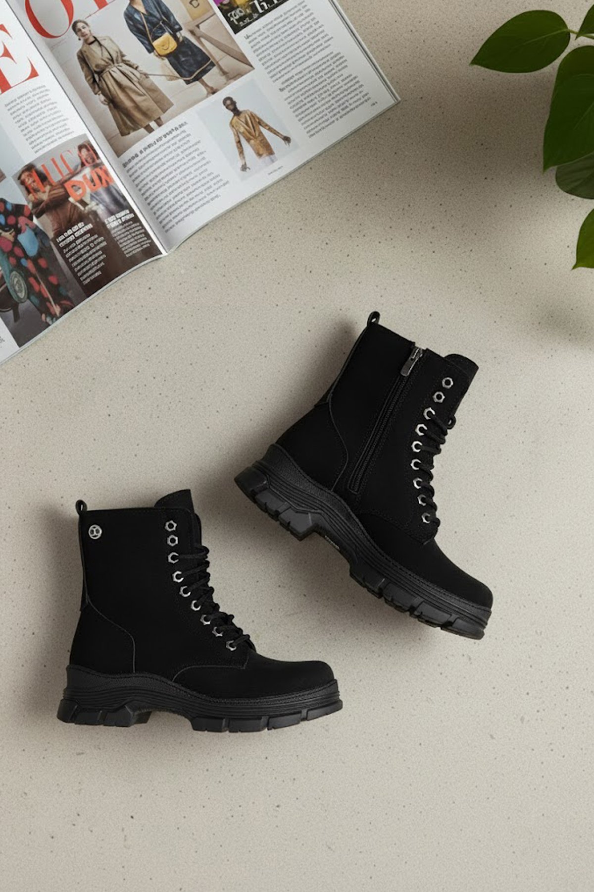 Elit OZRSL208N Kadın Klasik Bot Siyah - Görsel 3