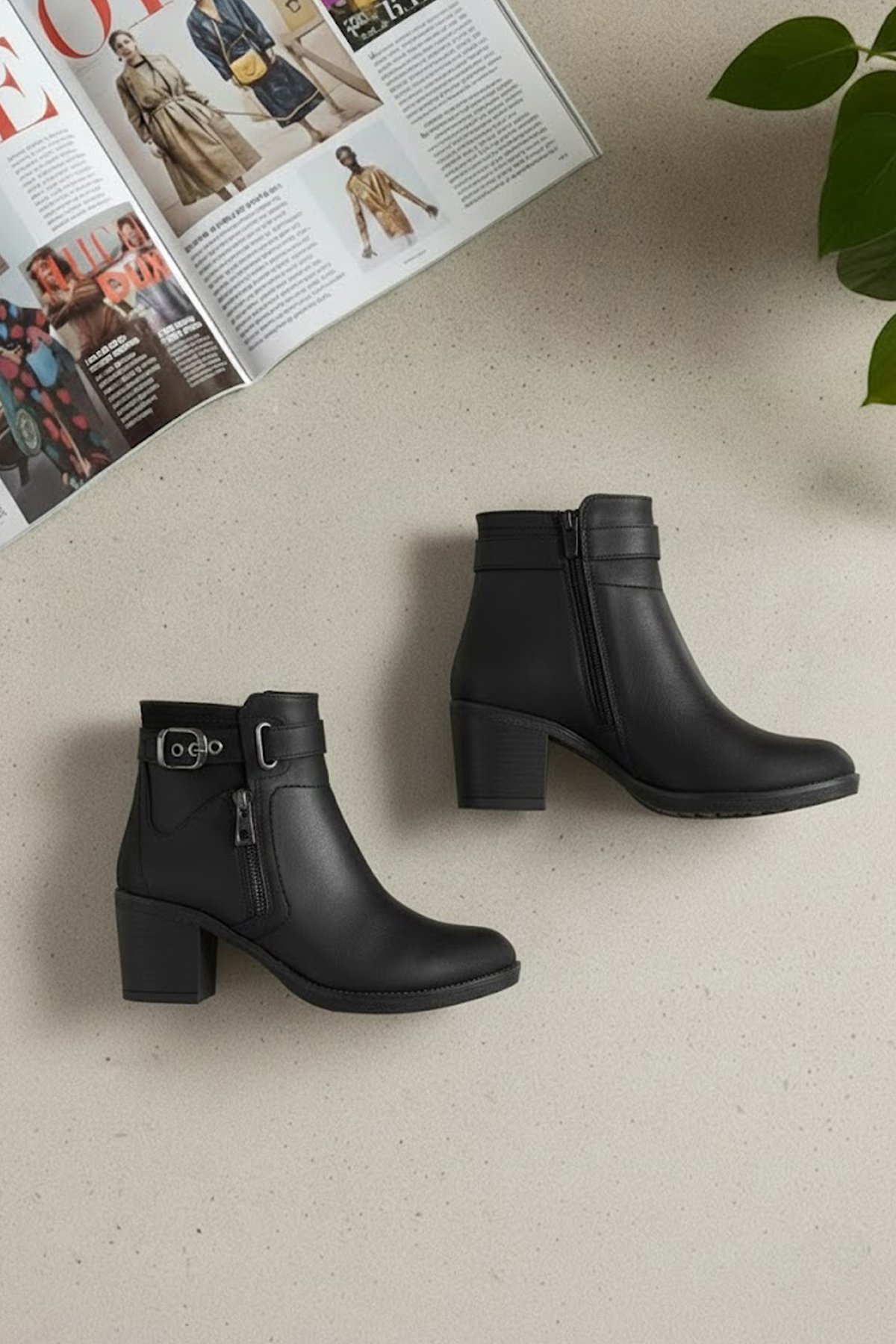 Elit SYHZ1615 Kadın Topuklu Bot Siyah - Görsel 3