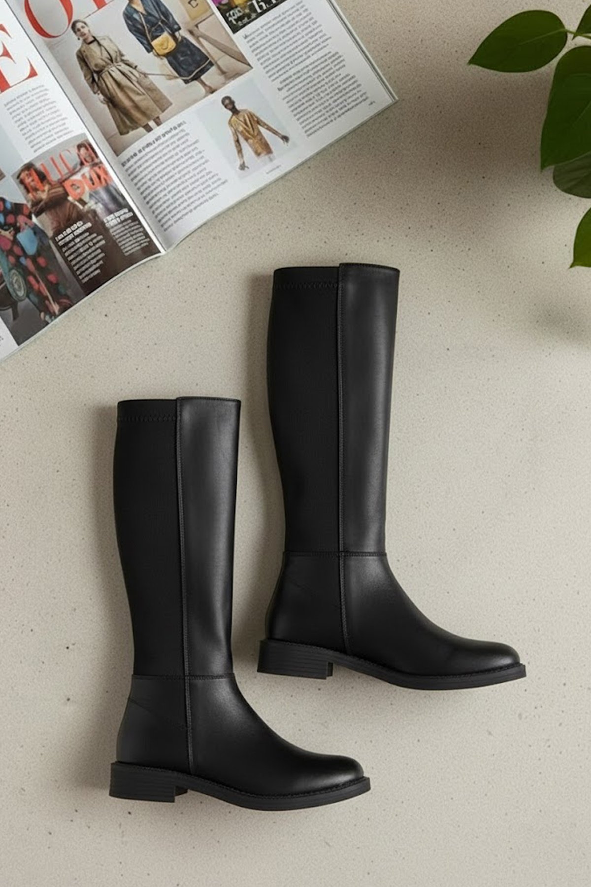 Elit OZRBY504 Kadın Klasik Çizme Siyah - Görsel 3